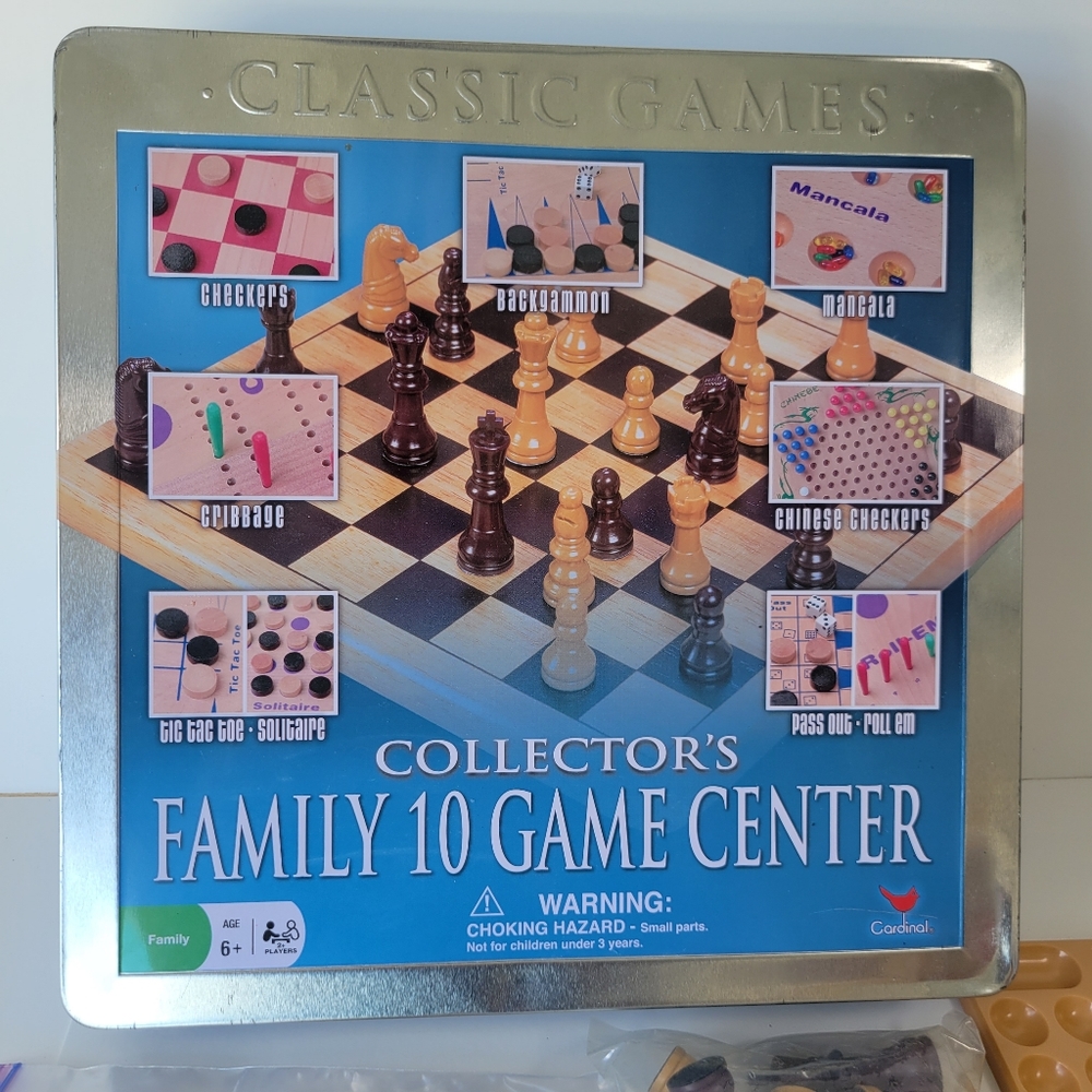 All In One Game Set 10 Games Chess Checkers Backgammon